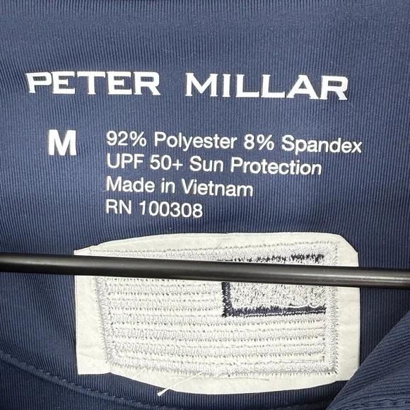 Peter Millar Women’s Navy Blue Performance Polo Shirt Size Small NWT Golf Upf50 - Picture 3 of 8